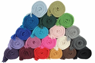 Kakaos Solid Color Cotton Yoga Blanket