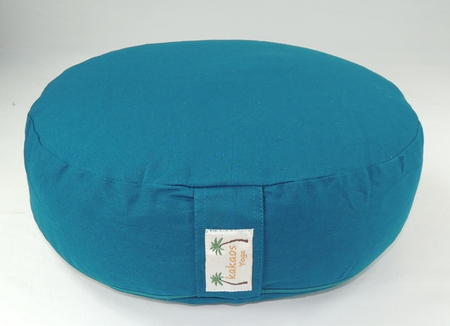 Round Zippered Buckwheat Filled Yoga Meditation Cushion Seat