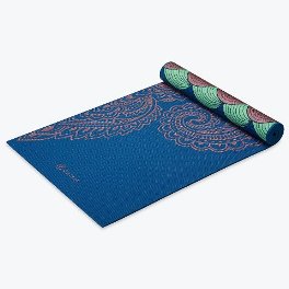 Gaiam Premium Metallic Reversible Scalloped Ink Yoga Mat (6mm) #3