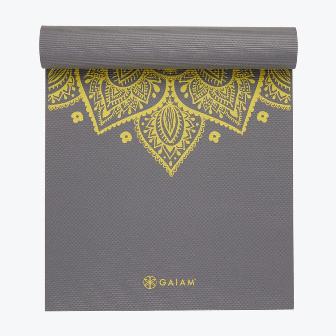 Gaiam Premium Citron Sundial Yoga Mat (6mm)