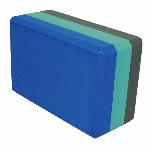 Theyogawarehouse Product Detail: 4 Inch Tri Color Yoga Blocks By Kakaos,  Foam, ka-tcyb-2300