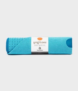 YogiToes Yoga Mat Towel "Turquoise" #2