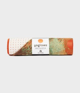 YogiToes rSkidless Yoga Mat Towel "Patina Wall" #2